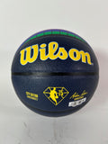 Christian Braun Autographed Denver Nuggets Navy City Edition Basketball BAS COA
