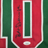 Autographed/Signed Bob Dandridge Milwaukee Green Basketball Jersey JSA COA