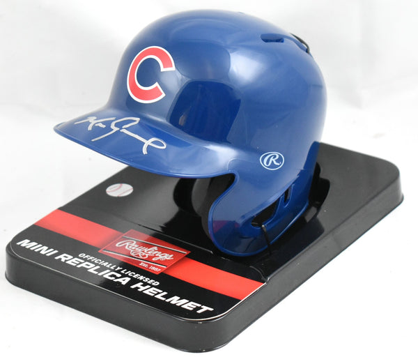 Mark Grace Autographed Chicago Cubs Mini Helmet - Beckett W Hologram *Silver