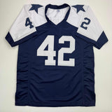 Autographed/Signed Deuce Vaughn Dallas Thanksgiving Day Football Jersey JSA COA