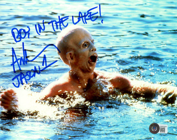 Ari Lehman Autographed/Signed Friday The 13th 8x10 Photo Jason Beckett 36396