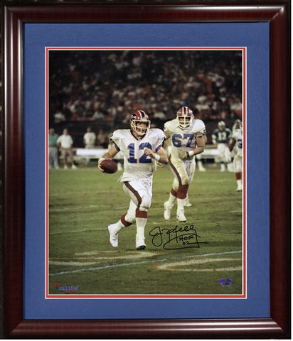 Jim Kelly Bills signed 16x20 photo framed autograph INS HOF 02 Fanatics holo COA