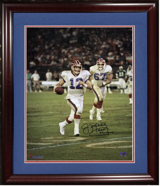 Jim Kelly Bills signed 16x20 photo framed autograph INS HOF 02 Fanatics holo COA