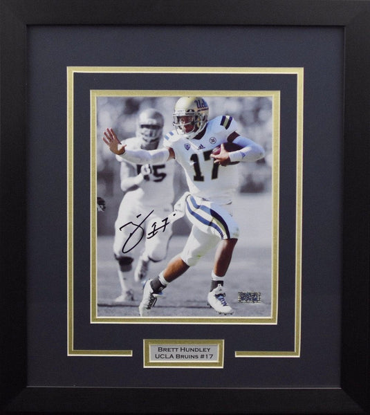 BRETT HUNDLEY AUTOGRAPHED UCLA BRUINS 8x10 FRAMED PHOTO COA