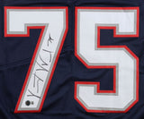 Vince Wilfork Signed New England Patriots Jersey (Beckett) 2xSuper Bowl Champ DT