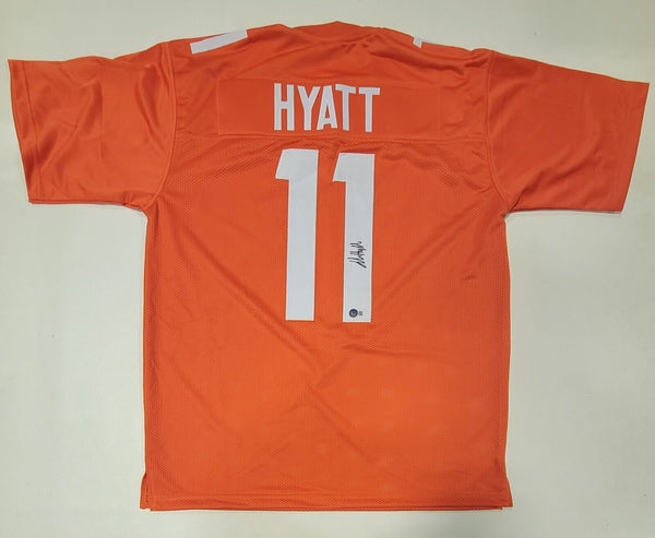 JALIN HYATT AUTOGRAPHED SIGNED COLLEGE STYLE CUSTOM XL JERSEY BECKETT QR