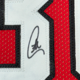 Framed Autographed/Signed Stephen Steph Curry 35x39 Davidson Red Jersey JSA COA