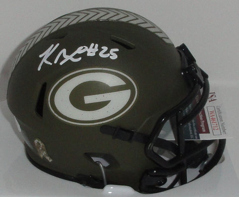 Packers Kick Returner KESEAN NIXON Signed SALUTE Speed Mini Helmet AUTO - JSA