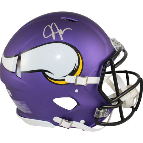 Justin Jefferson Autographed Minnesota Vikings Authentic Helmet Beckett 51023