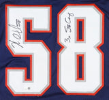 Matt Chatham Signed New England Patriots Jersey Inscribed "3xSB Champ" (JSA)