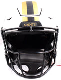 Derek Carr Autographed Saints F/S Lunar Speed Flex Helmet-Beckett W Hologram