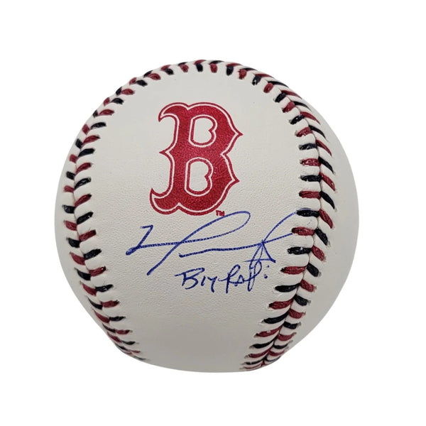 David Ortiz Signed Boston Red Sox Logo MLB Basbeall W/Big Papi Beckett Witnessed