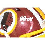 Art Monk Autographed/Signed Washington Redskins HOF Mini Helmet Beckett 43039
