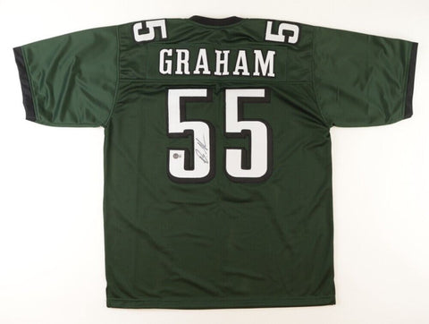 Brandon Graham Signed Philadelphia Eagles Green Jersey (Beckett) Defensive End