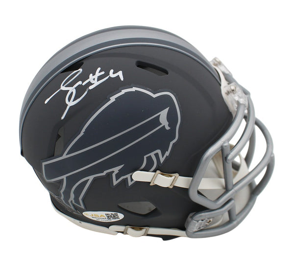 James Cook Signed Buffalo Bills Speed Slate NFL Mini Helmet