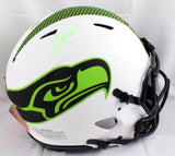 Kenneth Walker Seahawks F/S Lunar Speed Authentic Helmet- Beckett W Holo *Green
