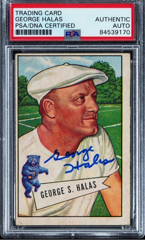 1952 Bowman Large George Halas #48 Rookie PSA/DNA 184847