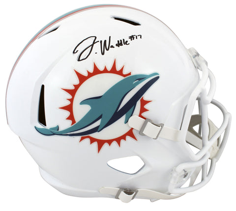 Dolphins Jaylen Waddle Signed Full Size Speed Rep Helmet Fanatics COA #B431584