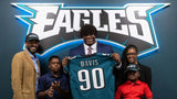 Jordan Davis Signed Philadelphia Eagles Jersey (JSA COA) 2022 1st Round Pick D.T