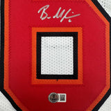 Autographed/Signed Baker Mayfield Tampa Bay White Football Jersey Beckett COA