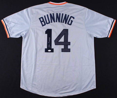 Jim Bunning Signed Detroit Tigers Jersey (JSA COA) 3xMLB Strikeout Leader