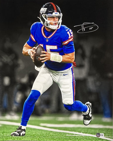 Tommy Devito Signed 16x20 New York Giants Alternate Jersey Photo BAS ITP