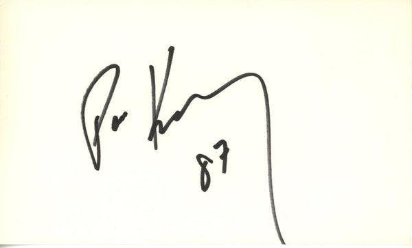 Pat Kelly Autographed/Signed Denver Broncos Index Card Beckett 45368