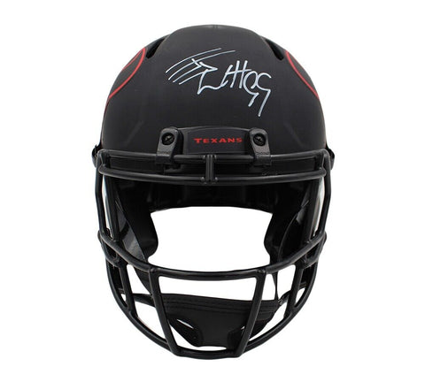 JJ Watt Signed Houston Texans Speed Authentic Eclipse NFL Helmet