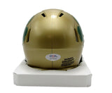 Riley Leonard Signed/Auto Gold Mini Football Helmet Notre Dame PSA/DNA 195352