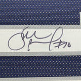 Framed Autographed/Signed Sue Bird 35x39 UConn Blue College Jersey JSA COA