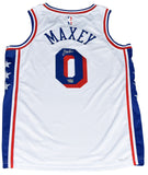 TYRESE MAXEY SIGNED PHILADELPHIA 76ERS #0 WHITE NIKE SWINGMAN JERSEY FANATICS