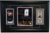 Joe Sakic Night Autographed Ticket Display with Photo & Engraved Plaque - JSA Ce