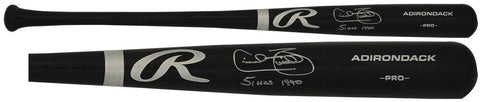 Cecil Fielder Signed Rawlings Pro Black Baseball Bat w/51 HRs - (SCHWARTZ COA)