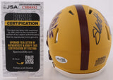 Cam Skattebo Signed Arizona State Mini-Helmet (JSA COA) New York Giants R.B