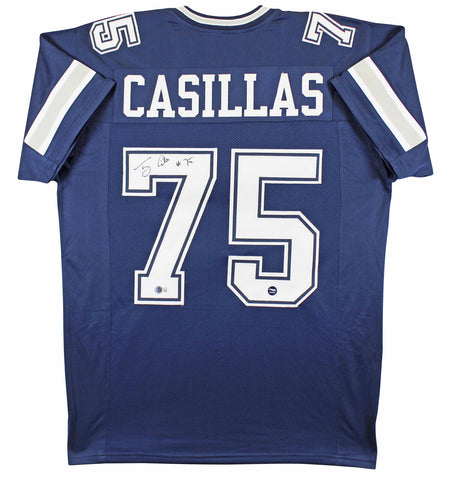 Tony Casillas Authentic Signed Navy Pro Style Jersey BAS Witnessed #1W378635