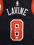 Chicago Bulls Zach Lavine Autographed Black Nike Jersey Beckett QR #XP14309824