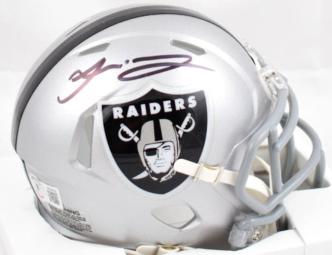 Jakobi Meyers Autographed Las Vegas Raiders Speed Mini Helmet-Beckett W Hologram