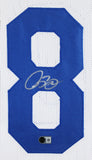 Isaac Bruce Authentic Signed White Pro Style Framed Jersey BAS Witnessed