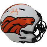 John Elway Signed Denver Broncos Lunar F/S Helmet Beckett 45447