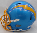 LaDainian Tomlinson Autographed Flash Full Size Helmet Chargers Smudged Beckett