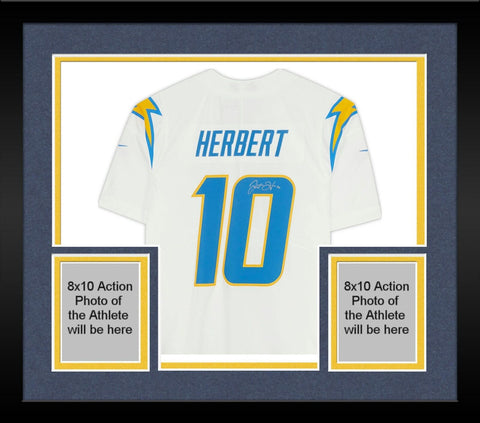 Framed Justin Herbert Los Angeles Chargers SignedLimited Jersey