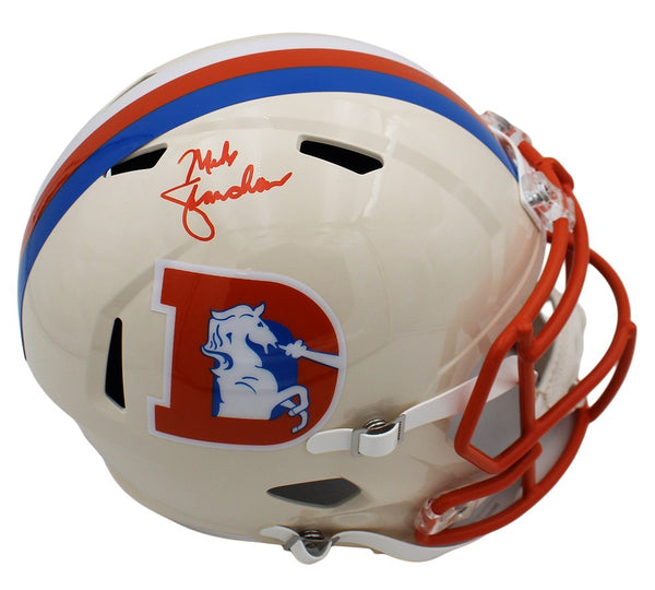 Mike Shanahan Signed Denver Broncos Speed Full Size Retro NFL Helmet