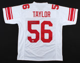 Lawrence Taylor Signed New York Giants Jersey (Beckett COA) 2xSuper Bowl Champ