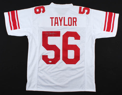Lawrence Taylor Signed New York Giants Jersey (Beckett COA) 2xSuper Bowl Champ