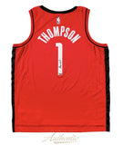 Amen Thompson Autographed Houston Rockets Red Nike Swingman Jersey Panini