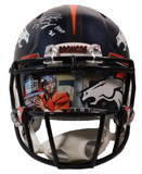 PEYTON MANNING Autographed HOF 21 Custom Visor Broncos Authentic Helmet FANATICS