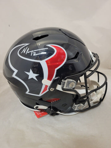 NICO COLLINS SIGNED HOUSTON TEXANS SPEEDFLEX AUTHENTIC HELMET BECKETT