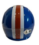 Talanoa Hufanga Autographed Denver Bronocs Retro "D" Mini Helmet - BAS COA