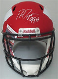 Badgers RON DAYNE Signed Full Size Replica AMP Speed Helmet AUTO w/ 99H - JSA