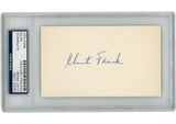 Clint Frank Autographed/Signed Yale Bulldogs Index Card Slabbed PSA 54895